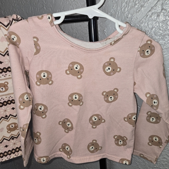 The Children's Place Bear-Themed Outfit Set - Pink and Tan - Picture 4 of 7
